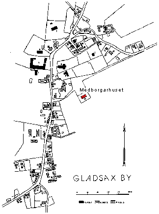 Karta �ver Gladsax